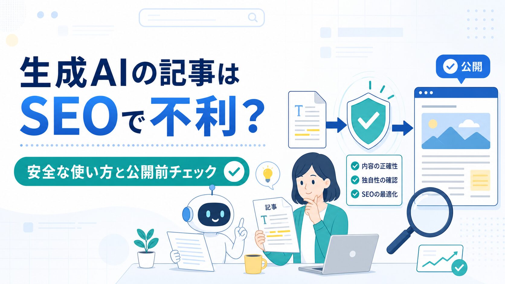 生成AIで作ったブログ記事のSEOと安全な公開前チェック