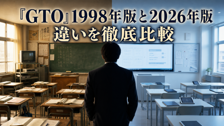 『GTO』1998年版と2026年版の違いを比較するアイキャッチ