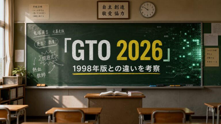 『GTO 2026』と1998年版の違いを考察するアイキャッチ