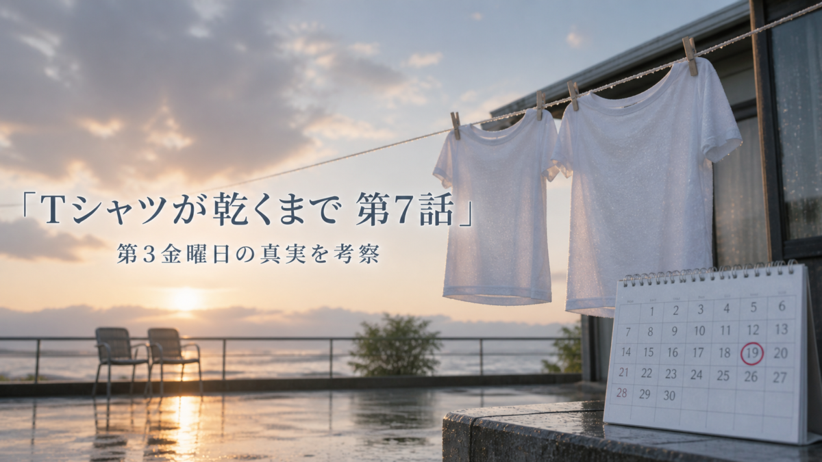 『Tシャツが乾くまで』第7話・第3金曜日の真実を考察するアイキャッチ