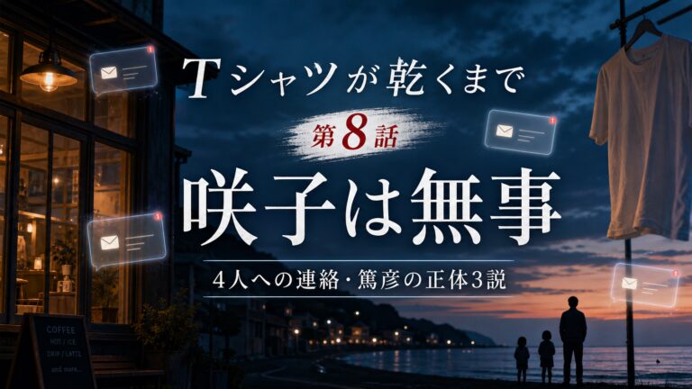 『Tシャツが乾くまで』第8話の咲子と篤彦を考察するサムネイル