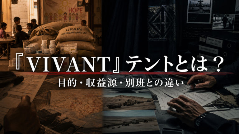 VIVANT テントの目的・収益源・別班との違い
