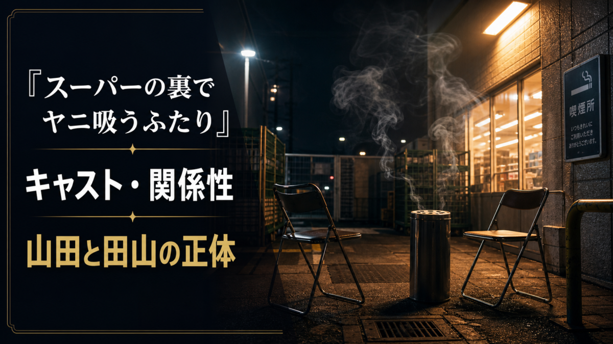 『スーパーの裏でヤニ吸うふたり』キャスト・関係性のアイキャッチ