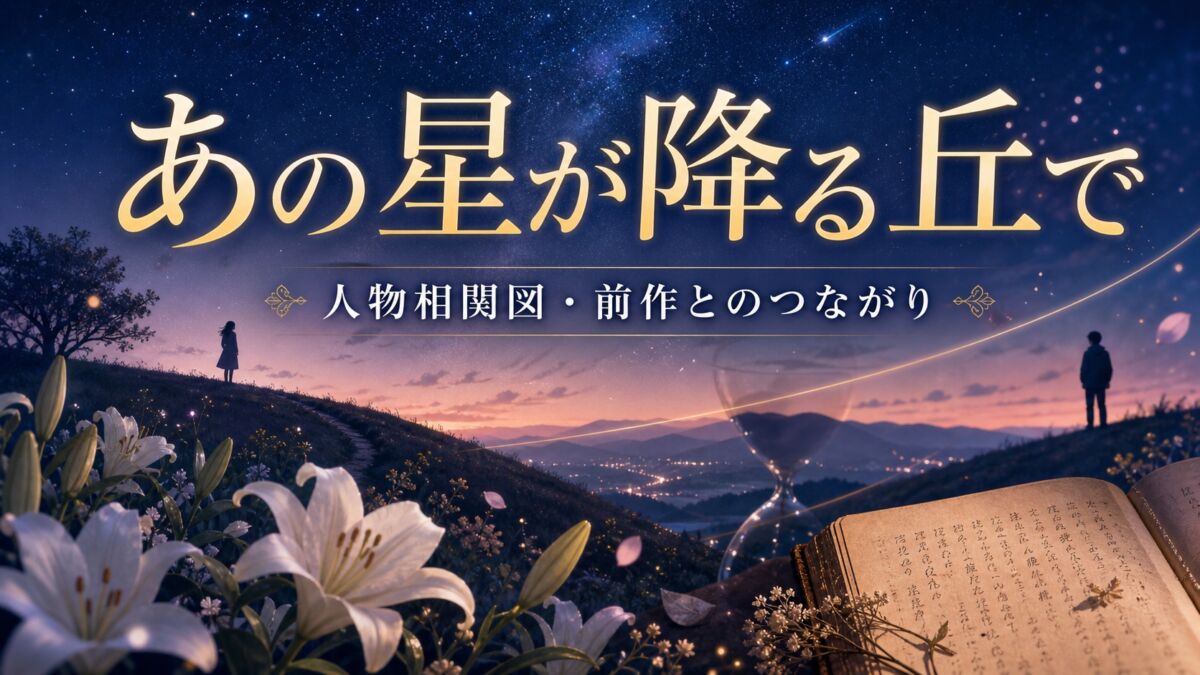 『あの星が降る丘で』人物相関図と前作とのつながり