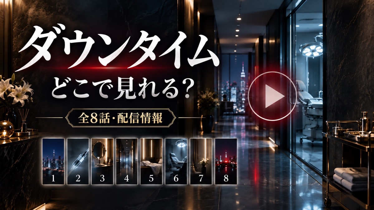 Netflix『ダウンタイム』はどこで見れるかと全8話の配信情報を示すアイキャッチ