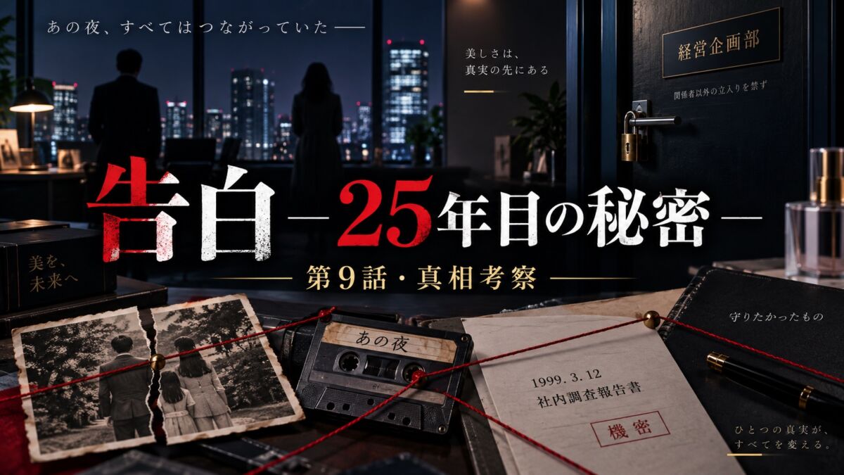 『告白－25年目の秘密－』第9話真相考察