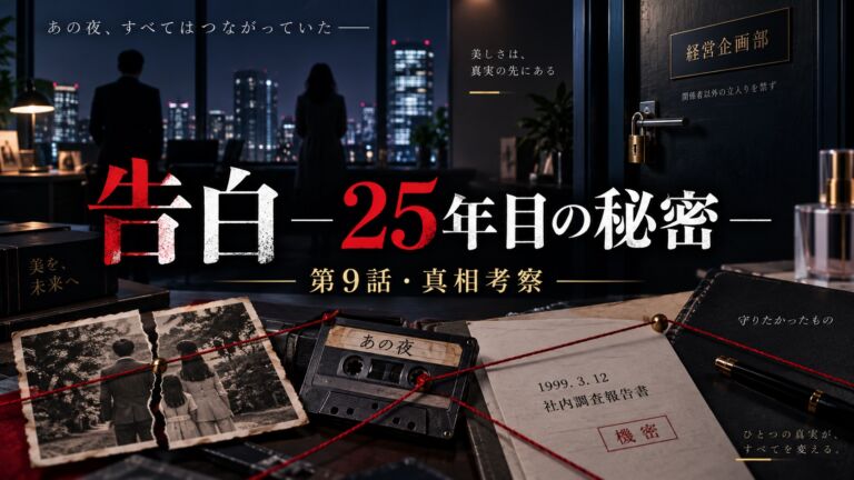 『告白－25年目の秘密－』第9話真相考察
