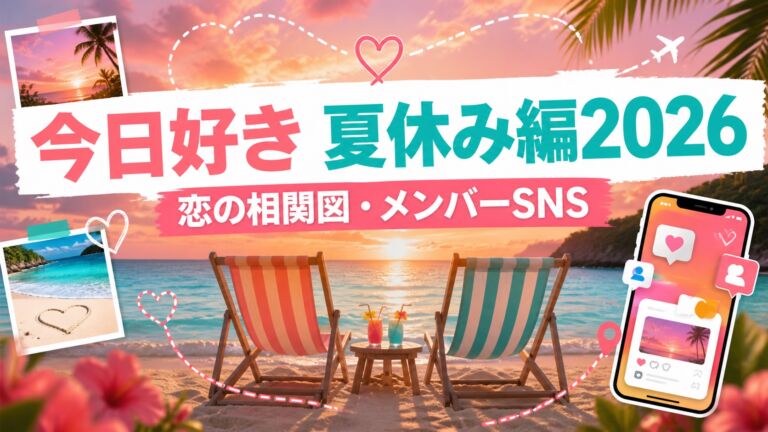 『今日好き 夏休み編2026』恋の相関図とメンバーSNS
