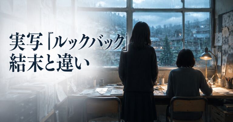 実写映画『ルックバック』結末と原作・アニメとの違い