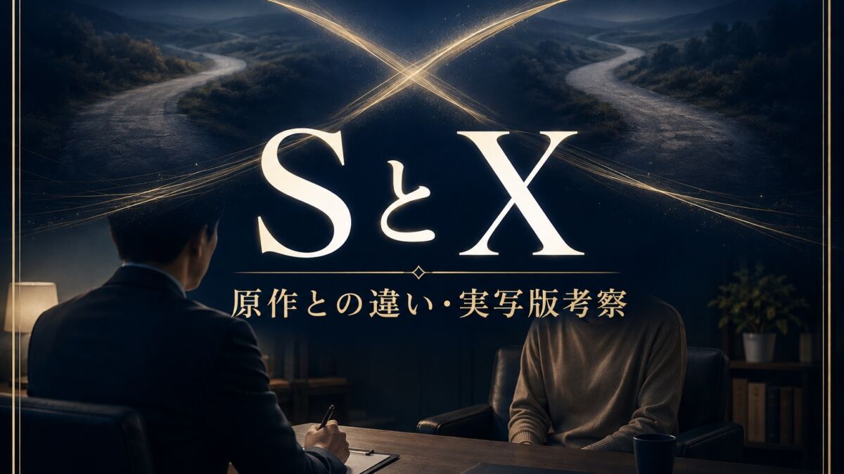 Netflix「SとX」の原作との違いと実写版考察