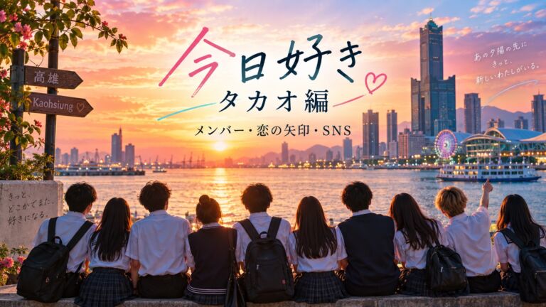 今日好きタカオ編のメンバー・恋の矢印・公式SNSをまとめたアイキャッチ